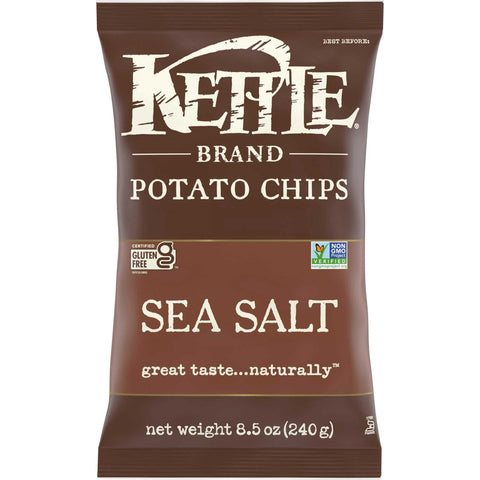Kettle Brand Lightly Salted Potato Chips - 9 oz. bag, 12 per case