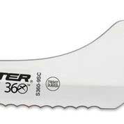 Dexter Russell Scalloped Green Handle Offset Slicer, 9 inch -- 6 per case