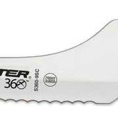 Dexter Russell Scalloped Red Handle Offset Slicer, 9 inch -- 6 per case