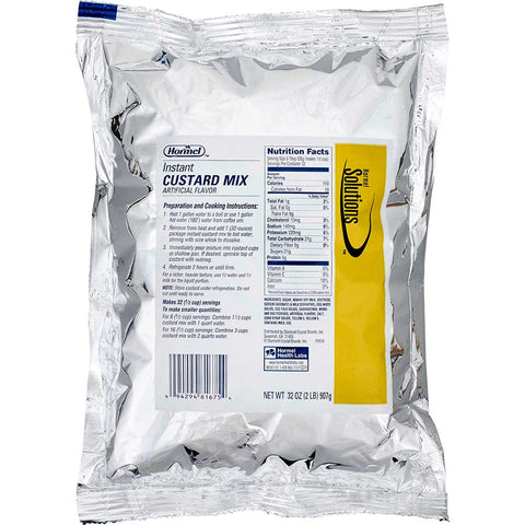 Hormel Health Labs Instant Custard Mix, 32 Ounce -- 6 per case