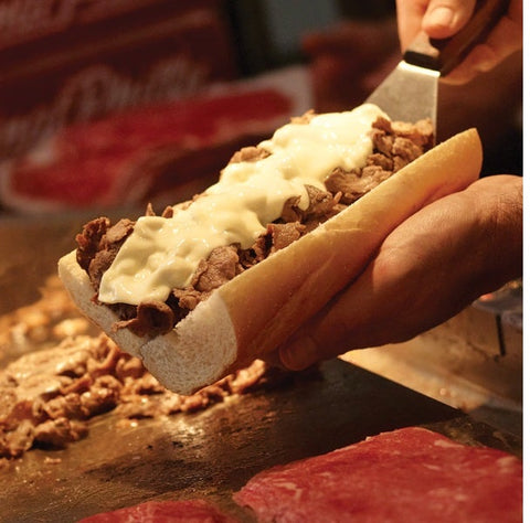 Original Philly Cheesesteak Value Seasoned Beef Sandwich Slices, 6 Ounce -- 27 per case.