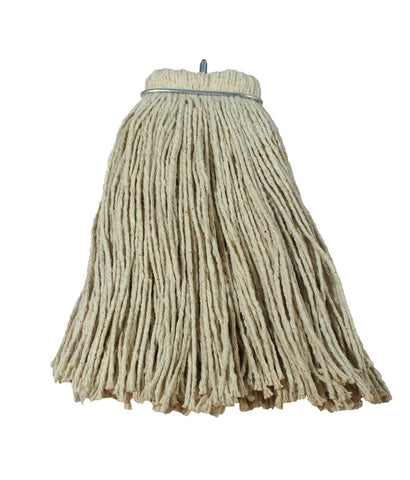 Impact Products Layflat White Regular Screw Type Cut End Cotton Wet Mop Head, 12 Ounce -- 12 per case.
