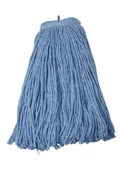 Impact Products Layflat Blue Regular Screw Type Cut End Blend Wet Mop Head, 20 Ounce -- 12 per case.