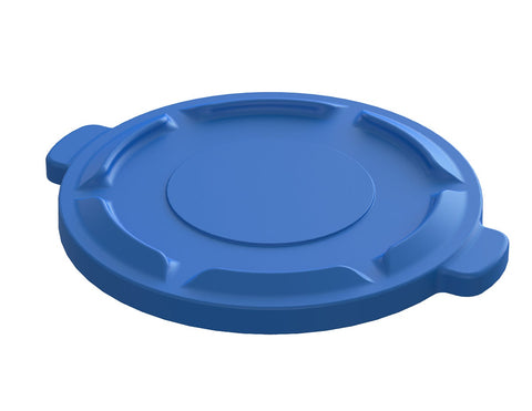 Impact Products Value Plus Blue 32 Gallon Container Lid Only, 22 1/2 inch Dia x 2 inch Height -- 5 per case.