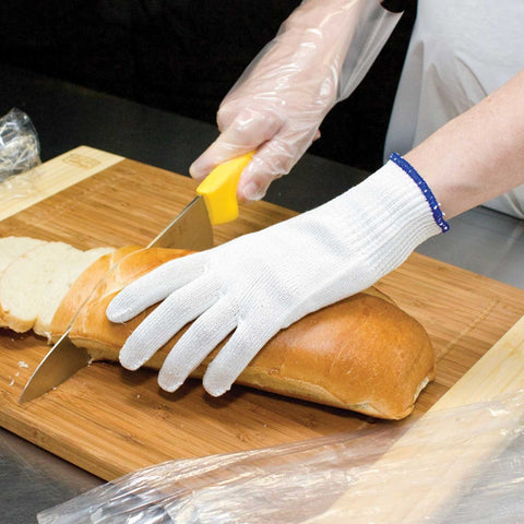 Handgards Knit Composite White Small Cut Resistant Washable Gloves, 11 inch -- 12 per case.