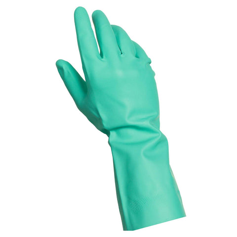 Handgards Small Green Heavy Duty Utility Lined Reusable Glove, 12 inch -- 12 per case.