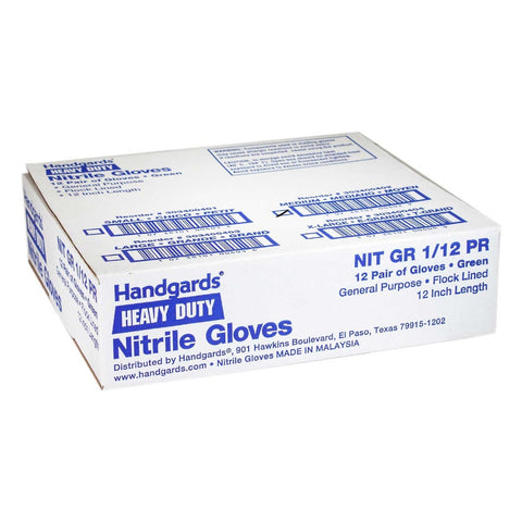 Glove (100 Percent Nitrile Reusable Glove) Lined 12inch Medium, 12 Case --- 12 Count
