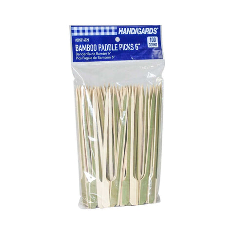 Handgards Bamboo Paddle Pick, 6 inch -- 1000 per case.