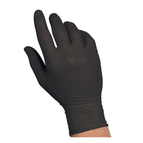 Handgards Black Powder Free Small Disposable Nitrile Gloves -- 1000 per case.