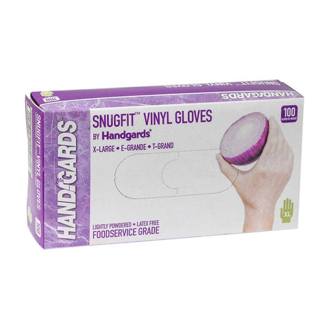 Handgards Disposable Extra Large Powdered Vinyl Gloves, 4 Case --- 100 Each