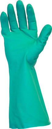 The Safety Zone Standard Green Large Flock Lined Gloves - 1 pair per pack -- 144 packs per case