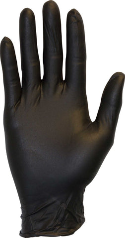 The Safety Zone Black 5.3 Mil Small Powder Free Nitrile Gloves -- 1000 per case