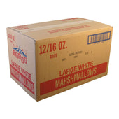 Clown Global Brands White Standard Marshmallows - 1 lb. poly bag, 12 per case