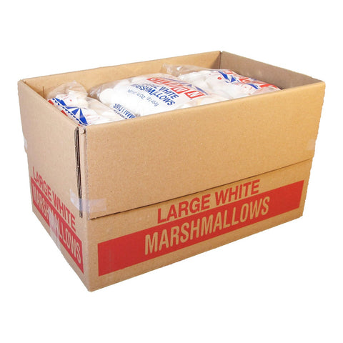 Clown Global Brands White Standard Marshmallows - 1 lb. poly bag, 12 per case