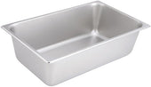 Winco 25 Gauge Stainless Steel Full Size Straight Sided Steam Pan, 6 inch Depth -- 12 per case