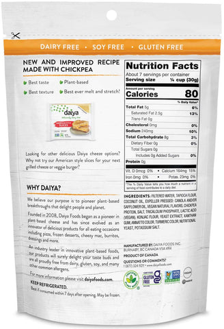 Daiya Cheddar Cutting Board Cheese Shred, 7.1 Ounce -- 12 per case.