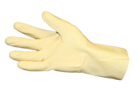 Impact Products Pro Guard Natural Reusable Unlined Large Latex Gloves -- 12 per case.