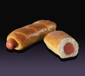 Nathans Famous Beef Pretzel Dog -- 42 per case.