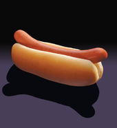 Nathans Famous 7/1 Skinless Beef Frank, 6 3/4 inch -- 70 per case.