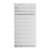 National Checking Company Waitrpad Paper - 1 Part White, 13 Line, 3.5 x 6.75 inch -- 5000 per case.