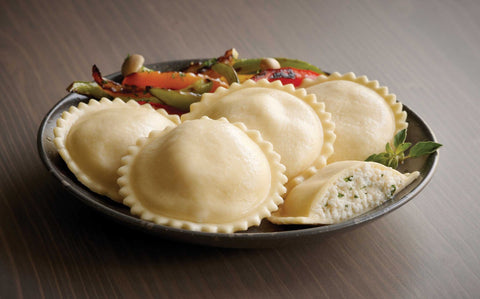 Windsor Rotanelli by Bernardi Rosemary Chicken with Provolone Jumbo Round Ravioli, 3.75 Pound -- 2 per case.