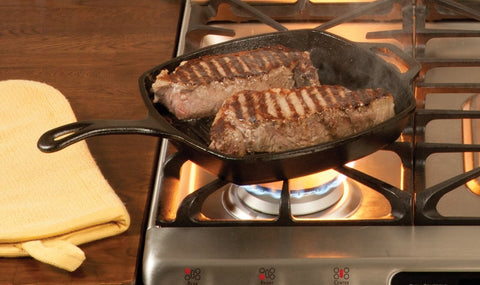 Lodge Square Cast Iron Grill Pan, 10.5 inch -- 3 per case.