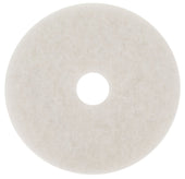 3M White Super Polish Floor Pad, 12 inch -- 5 per case