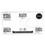 Bluzen Large Black 6 mil Powder Free Nitrile Examination Gloves, 100 per box -- 10 boxes per case
