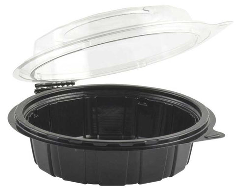 Anchor Packaging Gourmet Classics PET Hinged Shallow Clamshell, 14 Ounce Capacity -- 200 per case