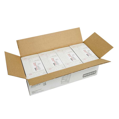 National Checking Medium Tan Paper Cardboard 12 Lines Two-Part Guest Check, 7.75 x 4.25 inch -- 2000 per case
