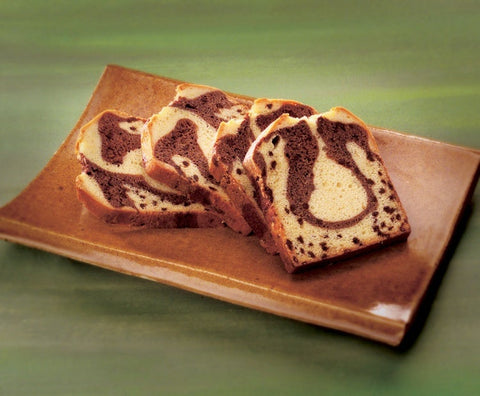 Sweet Street Pullman Marble Chocolate Chip Coffee Cake Loaf, 18 Slice -- 2 per case.