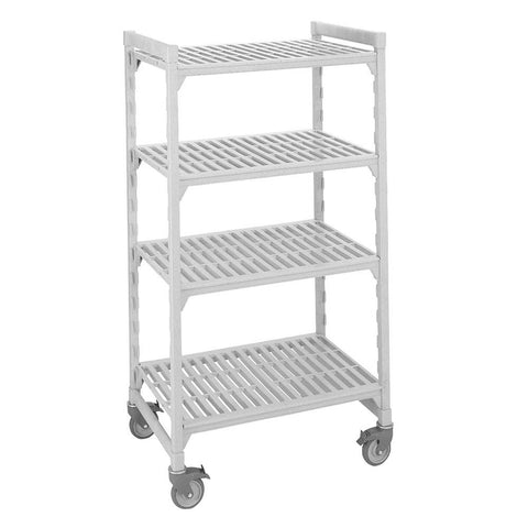 Cambro Speckled Gray 4 Vented Shelves High Density Mobile Unit, 21 x 42 x 67 inch.
