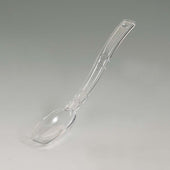 Cambro White Camwear Solid Salad Serving Spoon, 8 1/8 x 1 1/2 inch -- 12 per case.