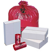 Pitt Plastics Red Perforated Low Density Isolation Can Liner 30.5 x 43 -- 100 per case.