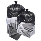 Pitt Plastics Black Low Density Perforated Can Liner -- 500 per case.