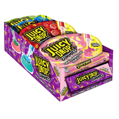 Juicy Drop Gummies and Sour Gel, 2.01 Ounce -- 192 per case.