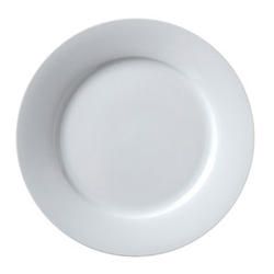 Vertex China Argyle Collection Undecorated Porcelain White Wide Rim Plate, 5 1/2 inch -- 36 per case.