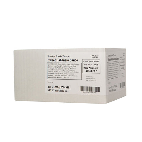 Fontina Foods Tempo Sweet Habanero Sauce, 2 Pound Pouch -- 4 per case.