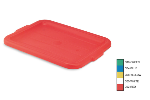 Traex Color Mate Food Storage Box Cover, Red -- 6 per case.