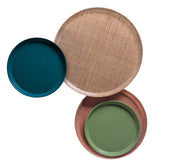 Cambro Round Serving Camtray, Sherwood Green, 12 inch -- 12 per case.