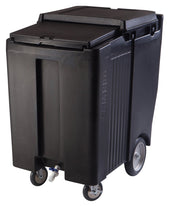 Cambro SlidingLid Ice Caddy, Black, 200 Pound.