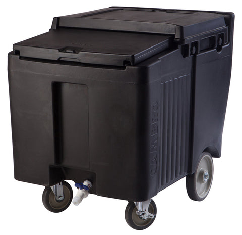 Cambro SlidingLid Standard Height Ice Caddy, Black, 23 x 31 1/2 x 29 1/4 inch.