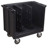 Cambro Adjustable Tray and Dish Caddy, Black, 23 1/4 x 38 7/8 x 34 1/2 inch.
