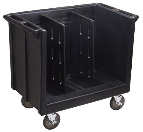 Cambro Adjustable Tray and Dish Caddy, Black, 23 1/4 x 38 7/8 x 34 1/2 inch.