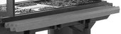 Cambro 6 Feet Tray Rail Only, Granite Gray, 66 x 11 1/2 x 4 4/7 inch.