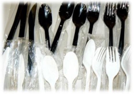 Goldmax Silver Series Heavy Weight Polystyrene Black Medium Individually Wrapped Fork, 13 x 9.5 x 9.5 inch -- 1000 per case.