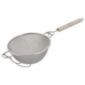 Alegacy Stainless Steel Medium Double Mesh Heavy Duty Strainer, 12 inch Bowl Size.