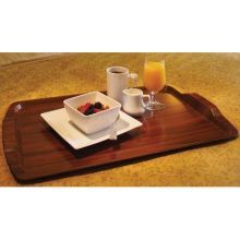 Cambro Hotel Room Service Tray, Walnut, 15 1/2 x 25 inch -- 12 per case.