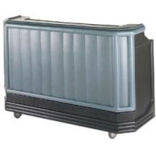 Cambro Large Size Standard Style Portable CamBars Complete Soda System with Water Tank, Two Tone Brown Mahogany, 72 3/4 x 26 x 48 inch.