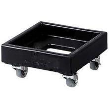 Camdolly Plastic Milk Crate Dolly, Dark Brown, 16 1/8 x 16 1/8 x 8 3/8 inch.